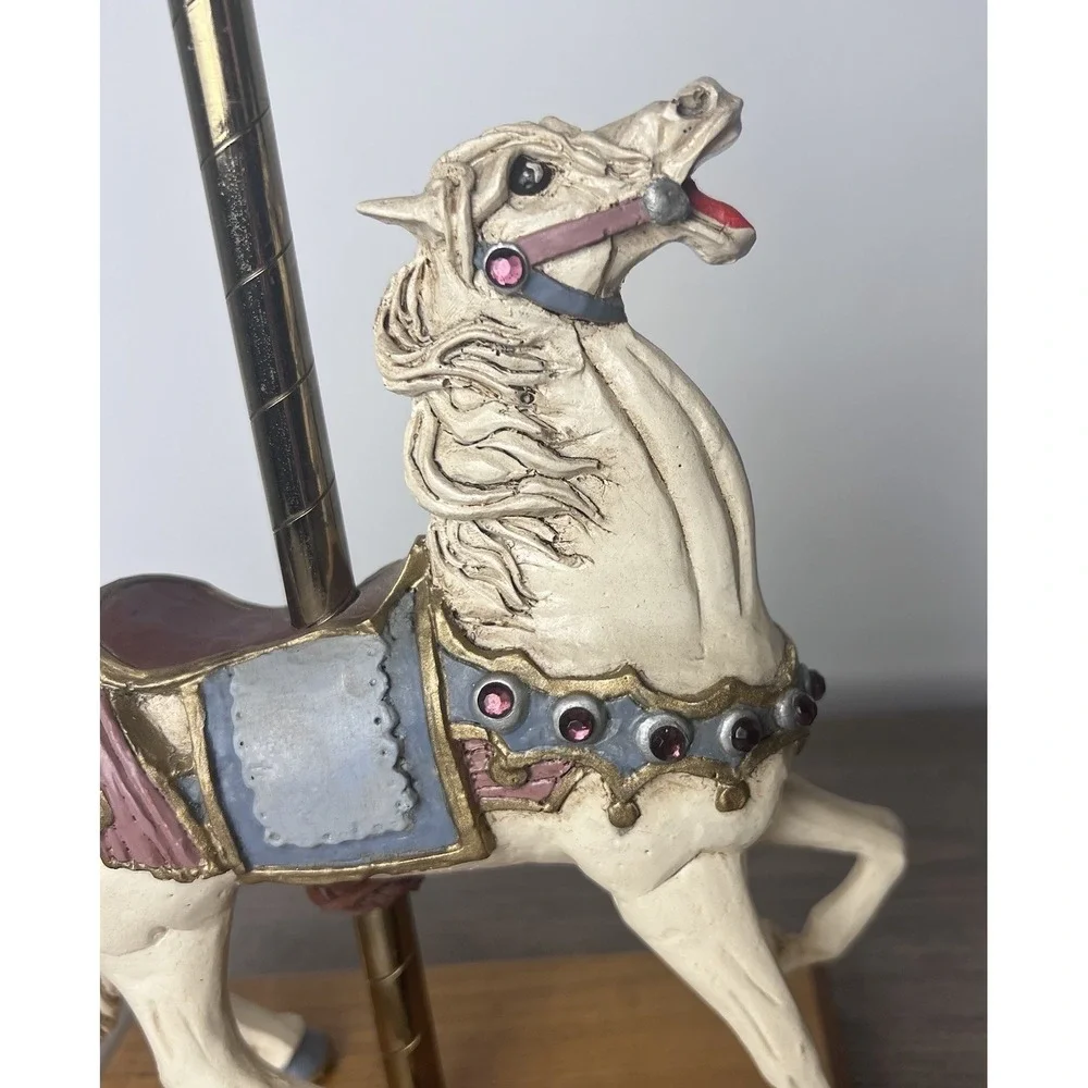 VINTAGE RARE PJ's Carousel Horse Wood Carved Figurine 